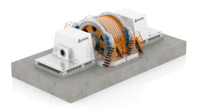 Машина подъемная шахтная скиповая ЦШ 5х8